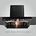 Glen Chimney Auto Clean Glass Filter less Kitchen Chimney With Motion Sensor, 1200 m3/h (CH6062SLBLAC90)