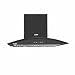 Glen Electric Kitchen Chimney With 7 Year Warranty On Motor, Curved Glass SS Baffle filters 60cm 1100 m³/h - Black (6071 IN BLK)