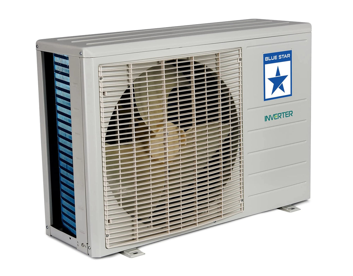 Blue Star 1.5 Ton 3 Star Convertible 4 in 1 Cooling Inverter Split AC (Copper, Multi Sensors, Dust Filter, Smart Ready, Blue Fins, Self Diagnosis, IA318VKU, White)