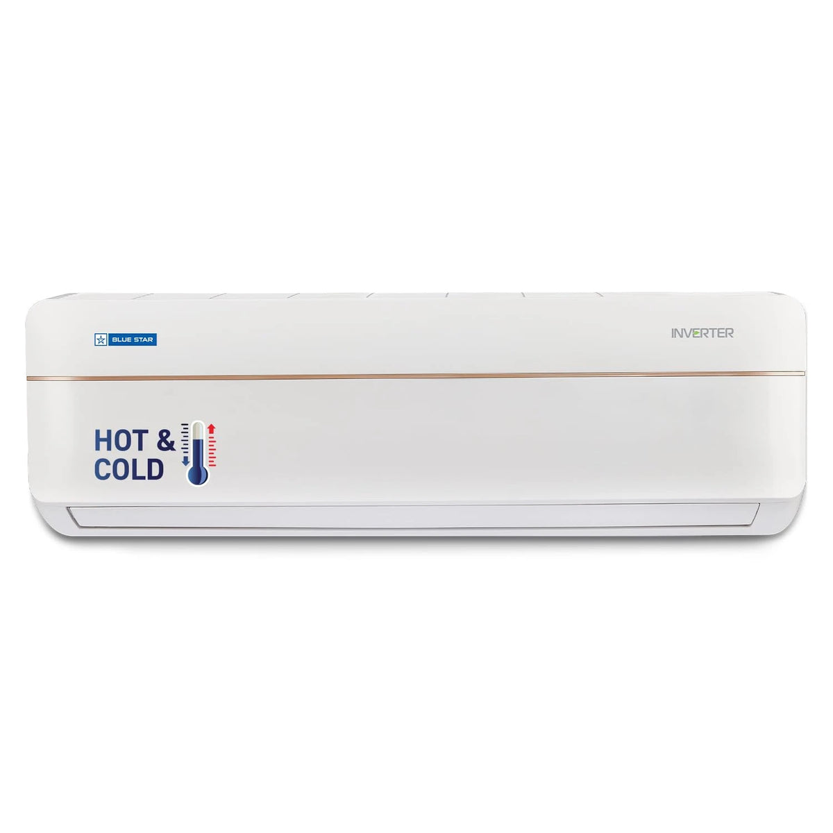 Blue Star 1.5 Ton 3 Star Hot and Cold, Inverter Split AC (Copper, Convertible 5 in 1 Cooling, Multi Sensors, Dust Filter, IC318VCUHC, White)