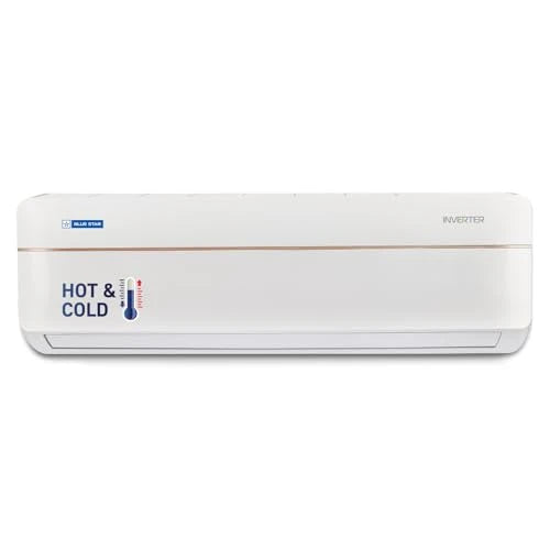 Blue Star 1.5 Ton 3 Star Hot and Cold, Inverter Split AC (Copper, Convertible 5 in 1 Cooling, Multi Sensors, Dust Filter, IC318VCUHC, White)