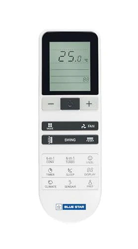 Blue Star 2 Ton 3 Star Heavy Duty, Inverter Split AC (Copper, Convertible 6 in 1 Cooling, Multi Sensors, Dust Filter, Blue Fins, Self Diagnosis, IC324DCUHD, White)