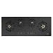 Hindware IVANA 4B 100 | Designer Fully Brass Burners | Flame Failure Device | Golden bidding on glass | 8 mm toughened glass with Matt Finish 4 burner (Black)