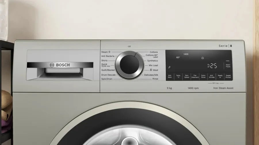 Bosch Series 8 washing machine, front loader 9 kg 1200 rpm (WGA1420SIN)