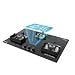 Beyond Appliances Dorado 3 Burner Smart Glass Hobtop Gas Stove | Auto Ignition | Digital Timer | Flame Failure Device | Toughened Glass | LPG & PNG Compatible