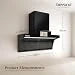 Beyond Appliances Orion 90cm Auto Clean Kitchen Chimney | 1600 CMH Suction | Filterless | Smart Touchscreen Display & Speaker | Baffle Plates | Touch Control | Black Finish.
