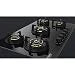 Hindware HAZEL 5B 86 | Full Brass Burner | Auto Ignition | Flame Guard Round Pan Support | Metal Knobs | 8 mm Toughened glass | Hob 5 Burners (Black)