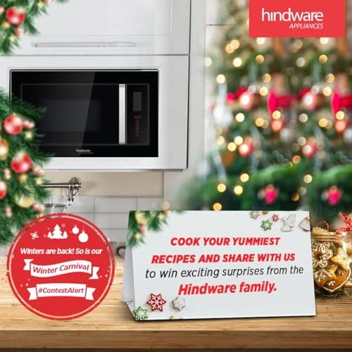 Hindware Smart Appliances Marvello 31L Microwave Oven | 6 Autocook Function | Microwave, Grill, Convection & Combination Mode | Digital Display | Touch Control | Child Lock with 1 Yr Warranty (Black)