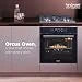 Hindware Smart Appliances Orcus 80L Built-In Oven | Touch Control with Digital Display | 12 Cooking Functions with Rotisserie | Convection & Grill Rack | Universal Pan | Child Lock with 1 Yr Warranty