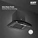 KAFF VASCO DC 60 (BLDC Motor) Filter-less Smart Auto Clean Slant Kitchen Chimney 60 CM with 1480 m3/hr Suction Capacity, Touch with 9 Speed Gesture Control, Intuitive Display Panel (Black)