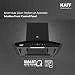 KAFF VASCO DC 60 (BLDC Motor) Filter-less Smart Auto Clean Slant Kitchen Chimney 60 CM with 1480 m3/hr Suction Capacity, Touch with 9 Speed Gesture Control, Intuitive Display Panel (Black)
