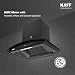 KAFF VASCO DC 60 (BLDC Motor) Filter-less Smart Auto Clean Slant Kitchen Chimney 60 CM with 1480 m3/hr Suction Capacity, Touch with 9 Speed Gesture Control, Intuitive Display Panel (Black)