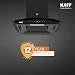 KAFF VASCO DC 60 (BLDC Motor) Filter-less Smart Auto Clean Slant Kitchen Chimney 60 CM with 1480 m3/hr Suction Capacity, Touch with 9 Speed Gesture Control, Intuitive Display Panel (Black)