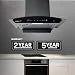 Hindware EVITA 60 | Suction:1200 m³/hr* | Filterless | 3 Speed Gesture Control | Thermal Auto Clean Wall Mounted 60cm Chimney (Black)