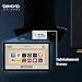Beyond Appliances Asteria 60cm Auto Clean Kitchen Chimney | 1408 CMH Suction | Filterless | Curved Glass | Smart Screen & Speakers | Touch Control | Black Finish