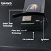 Beyond Appliances Asteria 60cm Auto Clean Kitchen Chimney | 1408 CMH Suction | Filterless | Curved Glass | Smart Screen & Speakers | Touch Control | Black Finish