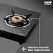 KAFF 3 Burner Gas Stove Top for Kitchen - 71CM Manual Ignition Cooktop| Modern Glass Stove for Modular Kitchen, ISI Certified & Compatible with LPG (Black)