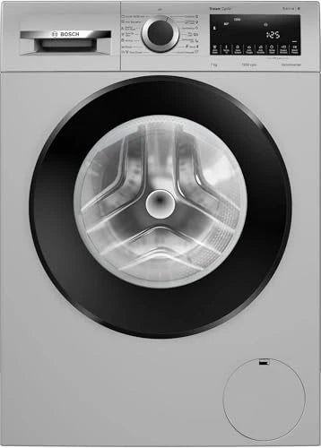 Bosch 7 kg 5 Star 1200 rpm Series 4 Front Load washing machine (2024 Model, WGA1220SIN Silver)