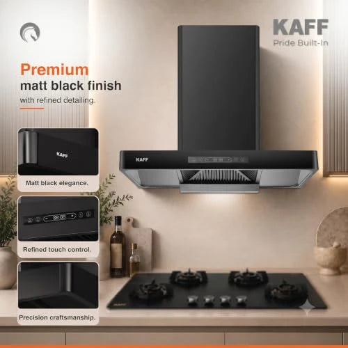 KAFF 90cm T-Shape BLDC Chimney, Installation Kit Included, KET 90B-DC