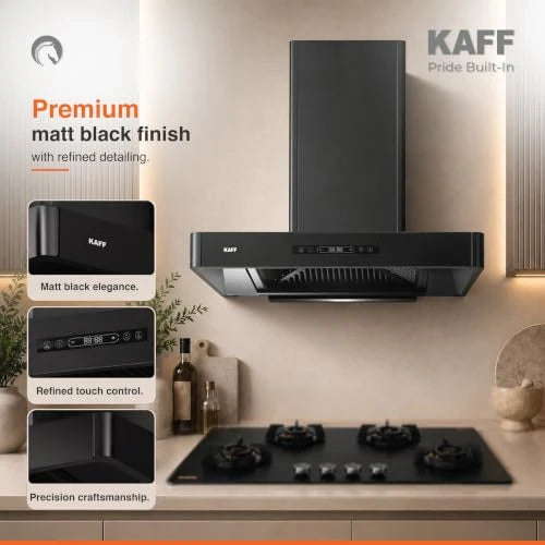 KAFF 60cm T-Shape BLDC Chimney, Installation Kit Included, KET 60B-DC