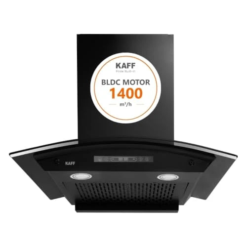 KAFF 60cm Curved BLDC Chimney, Installation Kit Included, KEC 60A-DC