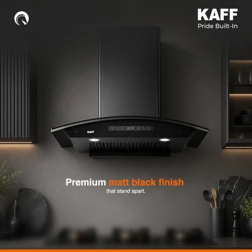 KAFF 60cm Curved BLDC Chimney, Installation Kit Included, KEC 60A-DC