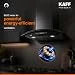 KAFF 60cm Curved BLDC Chimney, Installation Kit Included, KEC 60A-DC