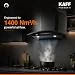 KAFF 60cm Curved BLDC Chimney, Installation Kit Included, KEC 60A-DC