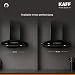KAFF 60cm Curved BLDC Chimney, Installation Kit Included, KEC 60A-DC