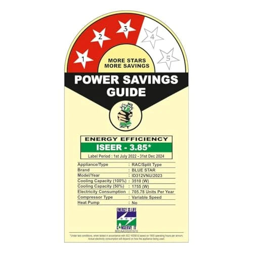 Blue Star 1 Ton 3 Star Split Inverter AC - White (ID312VNU, Copper Condenser)