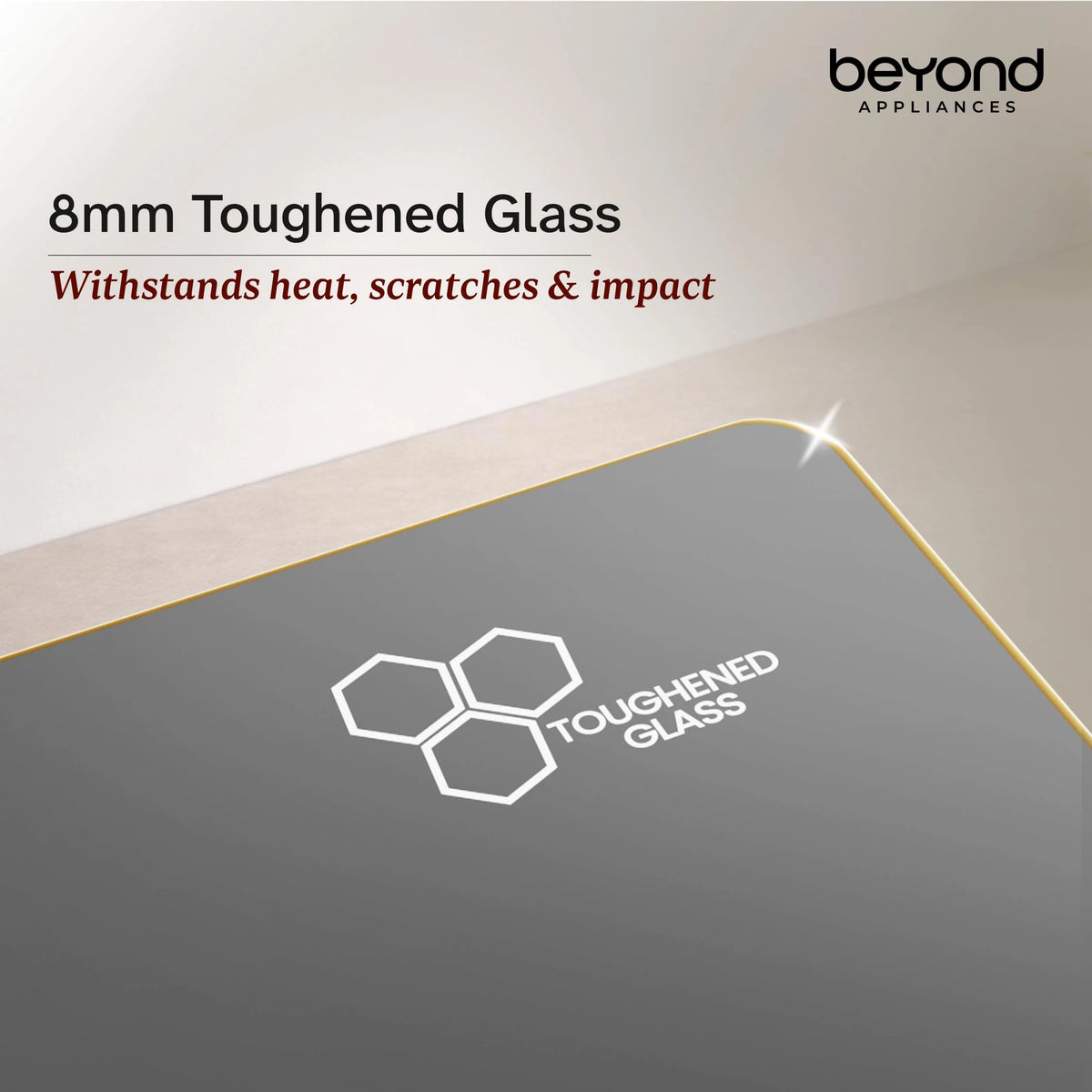 Beyond Appliances Altair 4 Burner Smart Glass Hobtop Gas Stove | Auto Ignition | Digital Timer | Flame Failure Device | Jumbo Burner | Toughened Glass | LPG & PNG Compatible