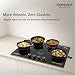 Beyond Appliances Altair 4 Burner Smart Glass Hobtop Gas Stove | Auto Ignition | Digital Timer | Flame Failure Device | Jumbo Burner | Toughened Glass | LPG & PNG Compatible