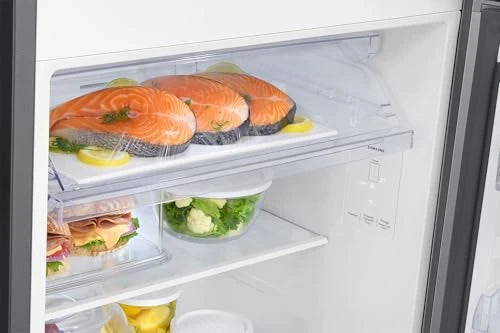 Samsung 350 L, 2 Star, Convertible 5-in-1, Digital Inverter, Frost Free Double Door, WiFi Enabled Bespoke AI Refrigerator (RT38DG5A2BS8HL, Elegant Inox, Silver)