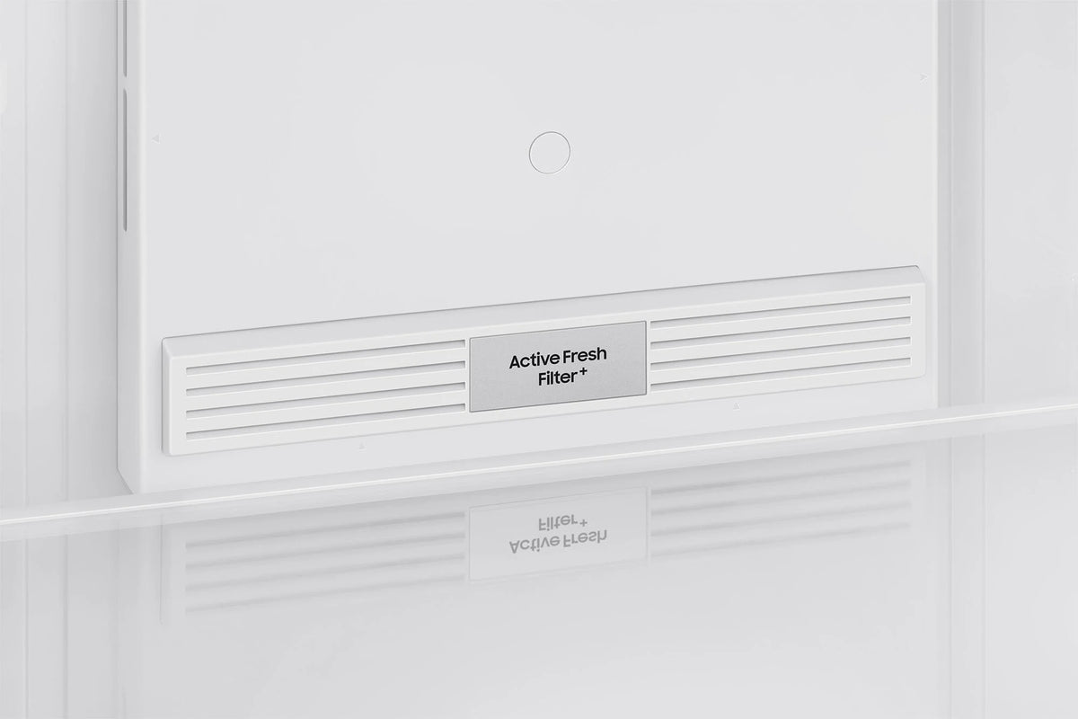 Samsung 350 L, 3 Star, Convertible 5-in-1, Digital Inverter, Frost Free Double Door, WiFi Enabled Bespoke AI Refrigerator (RT38DG5A4DSLHL, Real Steel, Silver)
