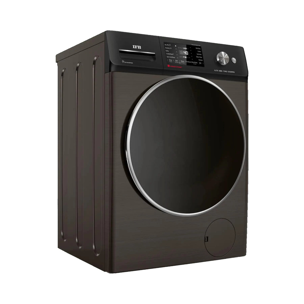 IFB 7 kg Fully Automatic Front Loading Washing Machine, Mocha Hairline Finish, ELITE MBN 7012HK