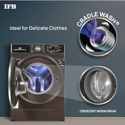 IFB 8 Kg 5 Star Front Load Washing Machine 2X Power Steam (SENATOR PLUS MXS,1400 RPM Mocha, In-built Heater, 4 years Comprehensive Warranty)