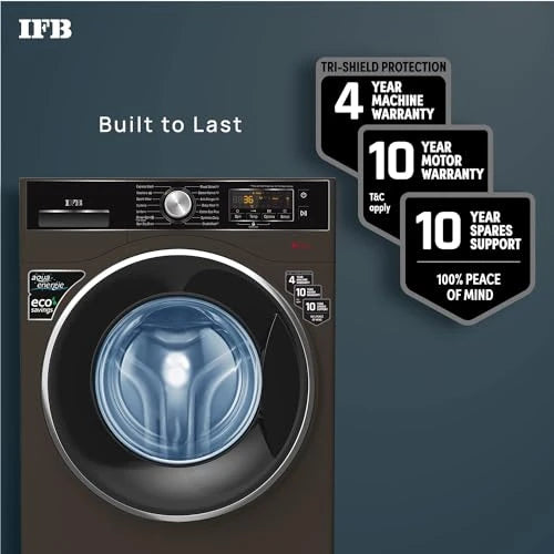 IFB 8 Kg 5 Star Front Load Washing Machine 2X Power Steam (SENATOR PLUS MXS,1400 RPM Mocha, In-built Heater, 4 years Comprehensive Warranty)