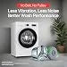 LG 7 Kg 5 Star Steam, Inverter Direct Drive Technology, 6 Motion DD, Fully-Automatic Front Load Washing Machine (FHB1207Z2WB, In-Built Heater, Dial + Full Touch Buttons & LED Display, Essence White)