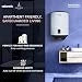 Hindware Smart Appliances | Amour Neo 25L | 2Kw | Glasslined Coated Tank | 5-Star Rating And Temperature Control Knob |Storage Water Heater (Geyser) White & Black
