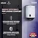 Hindware Smart Appliances | Amour Neo 25L | 2Kw | Glasslined Coated Tank | 5-Star Rating And Temperature Control Knob |Storage Water Heater (Geyser) White & Black