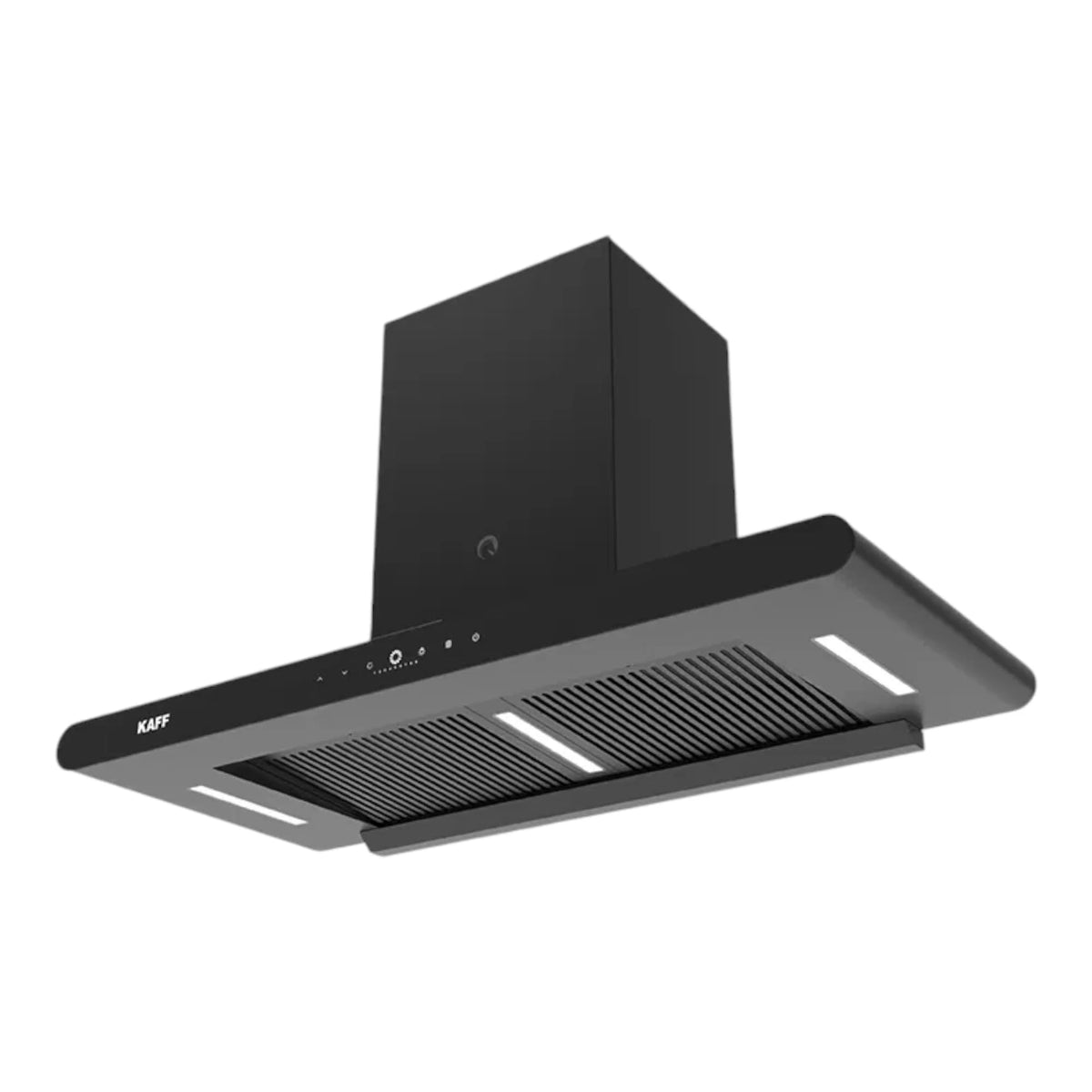 KAFF CANARY 90 DC | BLDC Motor, Suction 1480 m3/h, Filterless, Smart Auto Clean, Touch Panel with 9 speed Gesture Control, Automatic Glass Opening Panel, Wider Chamber Entrance 90cm (Matte Black)