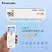 Panasonic 1.5 Ton 3 Star Hot & Cold Inverter Split AC (Higher Airflow, -7~55 Deg. C Operation, Copper Condenser, 7in1 Convertible, 2-Way Swing, PM 0.1 Filter, CS/CU-EZ18BKYF, White)