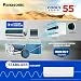 Panasonic 1.5 Ton 3 Star Hot & Cold Inverter Split AC (Higher Airflow, -7~55 Deg. C Operation, Copper Condenser, 7in1 Convertible, 2-Way Swing, PM 0.1 Filter, CS/CU-EZ18BKYF, White)