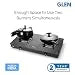 Glen Apex 2 Burner LPG Gas Stove 66 cm | 6mm Toughened Glass Top | Brass Burners | ISI Certified | Manual Ignition | Black with Drip Trays & Revolving Inlet Nozzle | 2 Year Warranty
