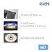 Glen Apex 2 Burner LPG Gas Stove 66 cm | 6mm Toughened Glass Top | Brass Burners | ISI Certified | Manual Ignition | Black with Drip Trays & Revolving Inlet Nozzle | 2 Year Warranty