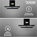 Hindware Smart Appliances DARCIA BLDC 75 | NEW LAUNCH | 1500 m³/hr | Filterless Auto-Clean Kitchen Chimney With 9- Speed Motion Sensor & Touch Control | 2025 Model 75cm (Black)