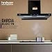 Hindware Smart Appliances DARCIA BLDC 75 | NEW LAUNCH | 1500 m³/hr | Filterless Auto-Clean Kitchen Chimney With 9- Speed Motion Sensor & Touch Control | 2025 Model 75cm (Black)