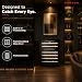 Carysil Wine Chiller CW-46, 145 L, Dual Zone Wine Cooler Refrigerator up to 46 Bottles, 5-20°C Temperature Control, LED Touch Control & Anti-UV Glass, Freestanding/Built-In Installation