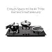 Glen Built In Hob-Top 3 Burner 90 cm | Auto Ignition | 8 MM Thick Toughened Glass|Black |Forged Brass Burners With Double-Ring Flames| 2 years standard & 5 years glass Warranty by Glen |1093XLSQHTDBTR