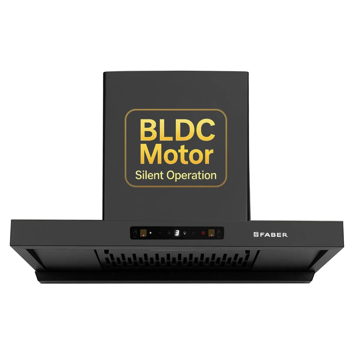 Faber Coral 75cm 1500m³/hr BLDC Autoclean T-Shape Chimney | Built In Oil Collector | Touch & Gesture Control | 12Yr Motor,2Yr Comprehensive Warranty by Faber | Hood Coral BLDC FL HC SC BK IN 75